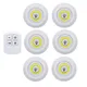 Veilleuse LED sans fil avec télécommande 3W COB super lumineux sous éclairage d'armoire lampe de