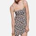 Zara Dresses | Host Pick 6/30new Zara Printed Stretchy Dress | Color: Tan | Size: S