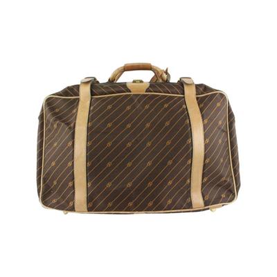 Gucci Bags | Gucci Rare Large Monogram Vintage Suitcase Luggage | Color: Brown | Size: 22.5"L X 5.5"W X 14.5"H