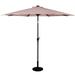 10FT Patio Solar Umbrella LED Patio Market Steel Tilt W/ Crank Outdoor New - Beige