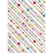 Well Woven Geometric Bright Dots Stripes White, Pink, Blue, Red, Yellow, Orange, Green Area Rug - 7'10 x 10'6