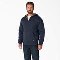 Dickies Men's High Pile Fleece Lined Full Zip Hoodie - Dark Navy Size S (TW457)