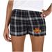 Women's Concepts Sport Black/Gray Iowa State Cyclones Ultimate Flannel Sleep Shorts