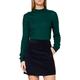 SPARKZ COPENHAGEN Women's Pure Cashmere Turtleneck, Green (Evergreen 858), 12 (Size:L)