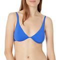 Seafolly Women's Active Split Wire Bra Bikini Top, Blue (Cobalt Cobalt), 12
