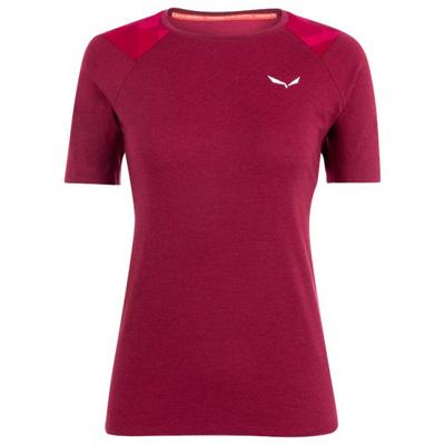 Salewa - Women's Cristallo Warm AMR Tee - Merinounterwäsche Gr 34 rot