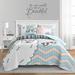 Cool as Llama Reversible Quilt Gray/Pink 5Pc Set Full/Queen - Lush Decor 16T006092