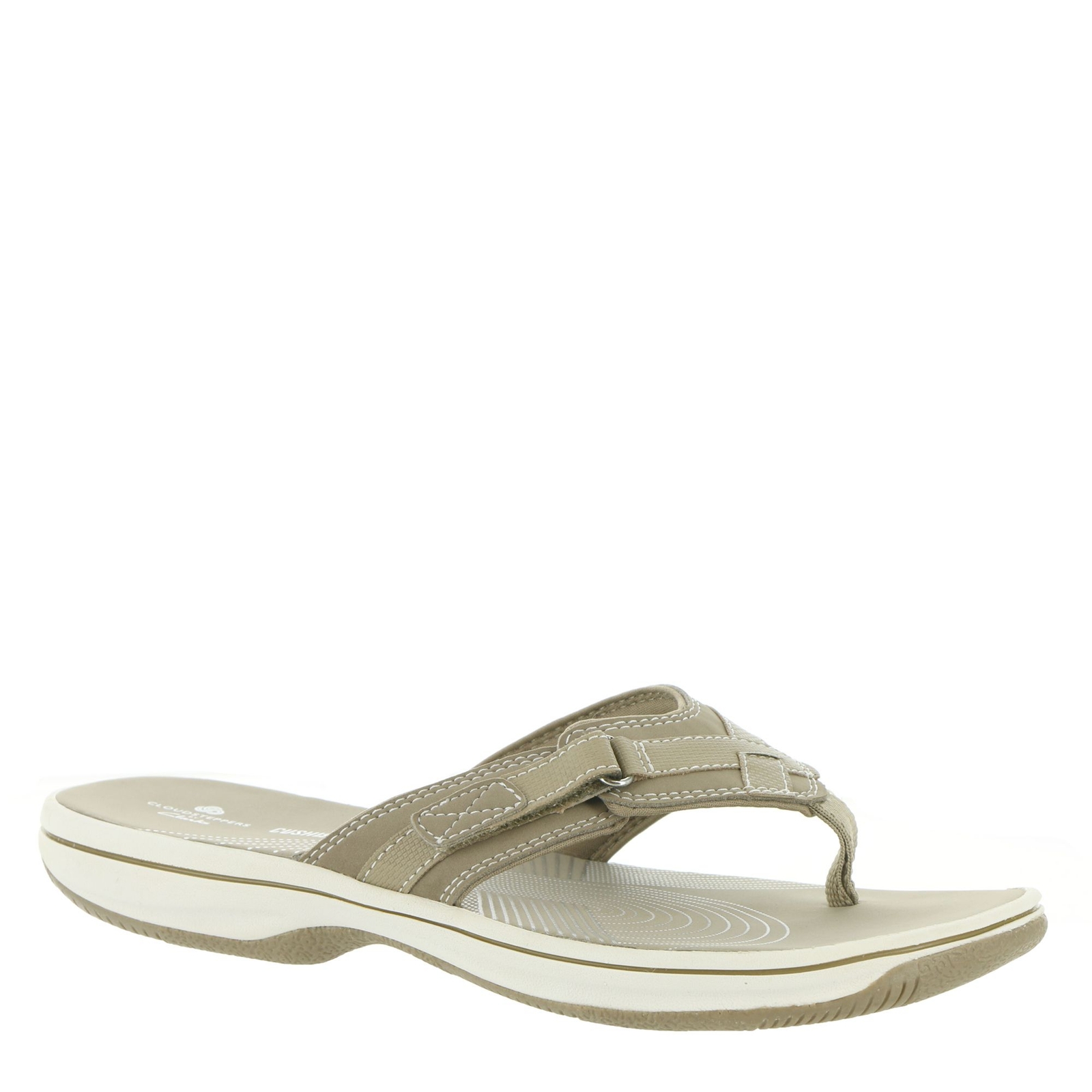 Clarks Breeze Sea - Womens 10 Grey Sandal Medium
