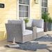 Sol 72 Outdoor™ Widener Fully Assembled 2 - Person Seating Group w/ Cushions | Convenient wicker patio sofa in Gray | 26 H x 79 W x 33 D in | Wayfair