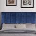 Mercer41 Kurth Panel Headboard Upholstered/Velvet in Blue | 53.25 H x 62.4 W x 4 D in | Wayfair F4BCF76E188D4B1483C0B1602A787F5C
