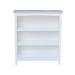 Highland Dunes Aspatria Solid Wood Standard Bookcase Metal in White | 36 H x 32 W x 12 D in | Wayfair 17E0BA2A709D4A14BFB0EBAEB7150F16