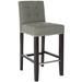 Latitude Run® Thompson 23.8" Counter Stool Wood/Upholstered in Green | 34.45 H x 16.7 W x 20.1 D in | Wayfair LTTN7013 46783605