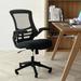 Inbox Zero Jayetta Mid-Back Mesh Swivel Ergonomic Task Office Chair w/ Flip-Up Arms Upholstered/Mesh in Blue/Black/Brown | Wayfair