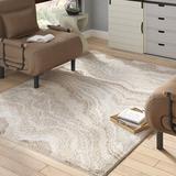 White 94 x 1.25 in Area Rug - Mercury Row® Mercury Row Judith Striped Ivory Stain Resistant Area Rug Polypropylene | 94 W x 1.25 D in | Wayfair