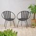 George Oliver Durham Patio Dining Chair in Gray | 33 H x 29 W x 25.5 D in | Wayfair 6FC2D8A3B30B45AB818862547DDE7EDA