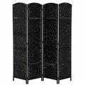 Bay Isle Home™ Roche Folding Room Divider in Black | 71 H x 106.3 W x 0.79 D in | Wayfair CE7B6EB95AD84C9FBD40D7EEC051558B