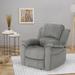 Red Barrel Studio® Penovich 38.5" Wide Manual Glider Standard Recliner Microfiber/Microsuede in Gray | 39.5 H x 38.5 W x 38.25 D in | Wayfair