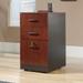 Red Barrel Studio® Castalia 3-Drawer Vertical Filing Cabinet Wood in Brown/Red | 28.5 H x 15.5 W x 19.5 D in | Wayfair RDBS5972 31946159