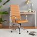 Brayden Studio® Evey Executive Chair Upholstered, Terracotta in Brown | 42 H x 22.44 W x 19.29 D in | Wayfair 1C3921A9E4424F06889ACFF98C25BFA3