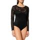 Urban Classics Damen Ladies Lace Longsleeve Body Shapewear Ganzkörper-Body, black, XL