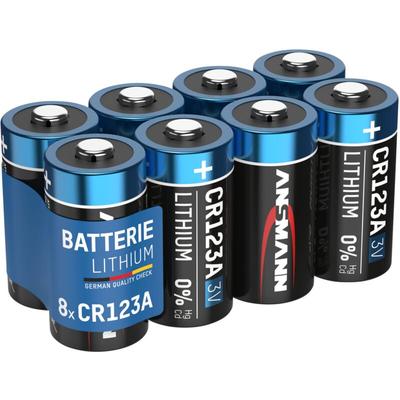 CR123A 3V Lithium Batterie, 8 Stück - Ansmann Image