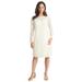 Plus Size Women's Stretch Lace Shift Dress by Jessica London in Ivory (Size 26)