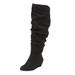 Wide Width Women's The Tamara Wide Calf Boot by Comfortview in Black (Size 8 1/2 W)