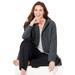 Plus Size Women's Good Intentions French Terry Hoodie by Catherines in Heather Grey (Size 0XWP)