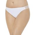 Plus Size Women's Triple String Swim Brief by Swimsuits For All in White (Size 18)