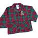 Disney Shirts & Tops | Disney Parks Kids Pajama Top Plaid Santa Mickey 4 | Color: Green/Red | Size: 4b