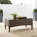 Rockport Outdoor Wicker Coffee Table Oatmeal/Light Brown - Crosley CO7162-LB