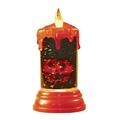 The Holiday Aisle® Pumpkin Led Candle Hanging Figurine Ornament in Black/Red | 8 H x 3.75 W x 1 D in | Wayfair C11BE70D21F64DA5970BB24990BC59D0