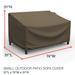 Budge StormBlock™ Hillside Black and Tan Patio Sofa Cover Multiple Sizes