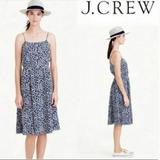 J. Crew Dresses | J.Crew Spaghetti Strap Summer Midi Dress | Color: Blue/White | Size: 00