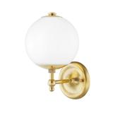 Hudson Valley Lighting Sphere No.1 11 Inch Wall Sconce - MDS702-AGB