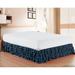 ELEGANT COMFORT Elegant 14” Bed Skirt in Blue | 14 H x 12 W x 6 D in | Wayfair WF-LS-MultiRuffled-BedSkirt Twin Navy