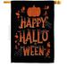 Breeze Decor Halloween Night Polyester 40" H X 28" W House Flag in Black/Orange/Red | 40 H x 28 W in | Wayfair BD-HO-H-112099-IP-BO-D-US20-BD