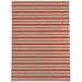 White 36 x 0.08 in Area Rug - KAVKA DESIGNS Langosta Striped Red/Indoor/Outdoor Area Rug Polyester | 36 W x 0.08 D in | Wayfair