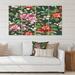 East Urban Home Vintage Pink & Red Wildflowers I - 4 Piece Wrapped Canvas Graphic Art Print Set Canvas, in Green/Pink/Red | Wayfair