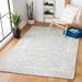 Blue/White 96 x 0.39 in Indoor Area Rug - Bungalow Rose Pezanetti Oriental Handmade Tufted Wool Blue/Ivory Area Rug Wool | 96 W x 0.39 D in | Wayfair