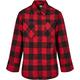 Urban Classics Jungen Boys Checked Flanell Shirt Hemd, black/red, 134-140