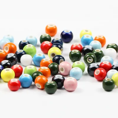 JHNBY – perles en céramique glaç...