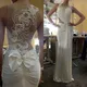 Robes de soirée sirène pour femmes perles de cristal longueur au sol élégante formelle tout ce