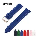 UTHAI-Bracelet de montre Z11 en cuir véritable pour femme 10-24mm multicolore nouvelle collection