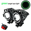 Phares antibrouillard LED pour moto lampe frontale de travail Angel Eye projecteurs de voiture