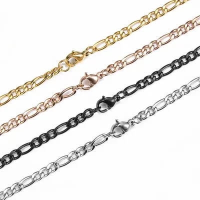 Figaro – colliers en acier inoxydable pour femmes et hommes, chaîne cubaine, pendentif, bijoux ras