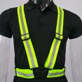 Sangles de moulage en surbrillance pour le travail de nuit veste de sécurité pour la course à pied