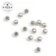 Perles rondes en argent regardé 925 pour bracelet artisanal perles d'extrémité de boule perles