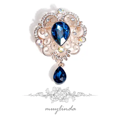 Muylinda – broches baroques pour femmes bijoux de fête en cristal goutte d'eau broche et épingles