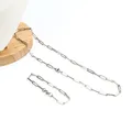 Ensemble de colliers et Bracelets en acier inoxydable 304 pour femmes 1 ensemble de 4/6mm chaîne à